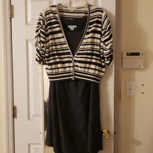 2 pc. Denim dress with sweater